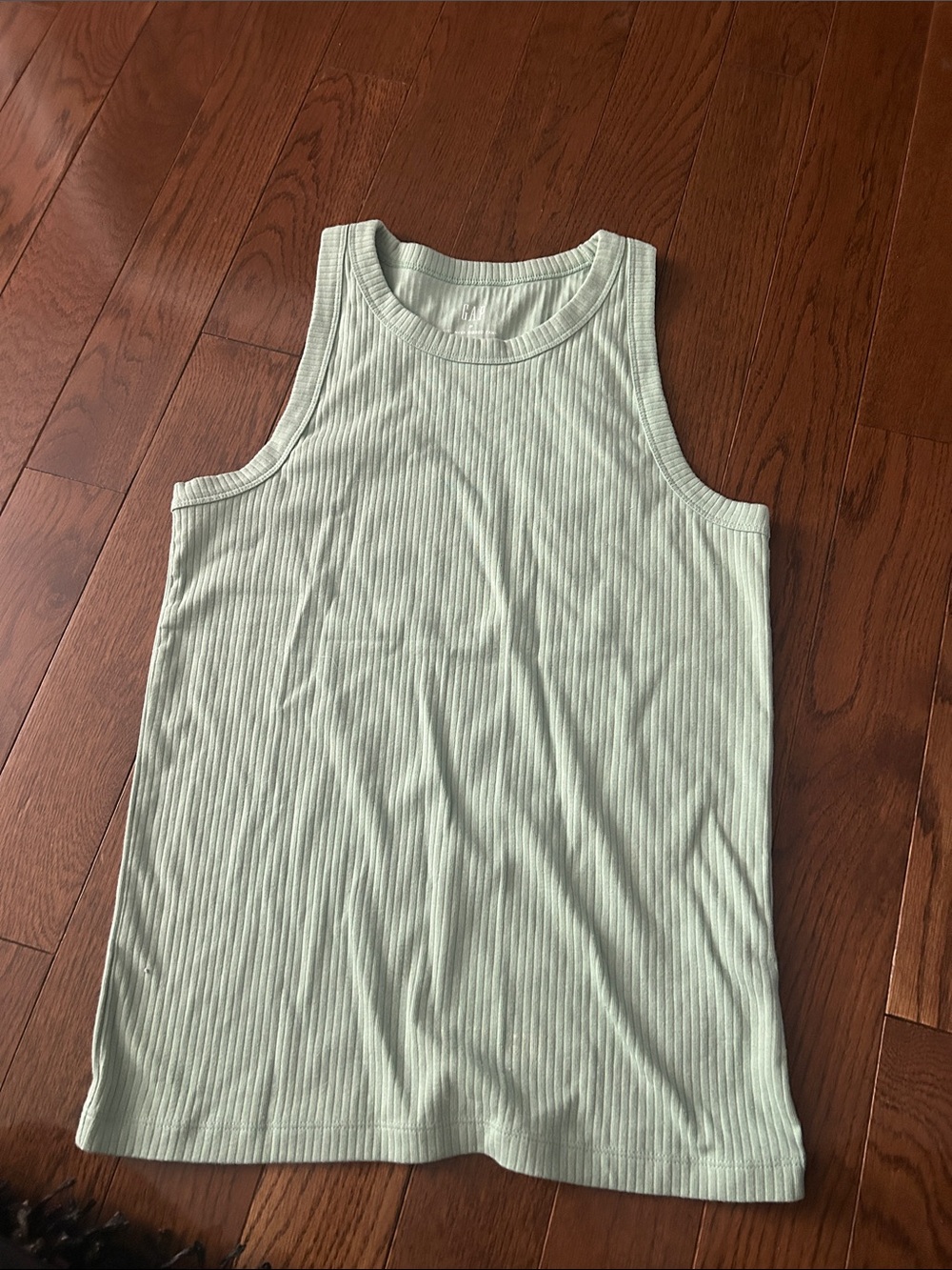 GAP Light Green High Neck Ribbed Tank -Size M - New and Unworn